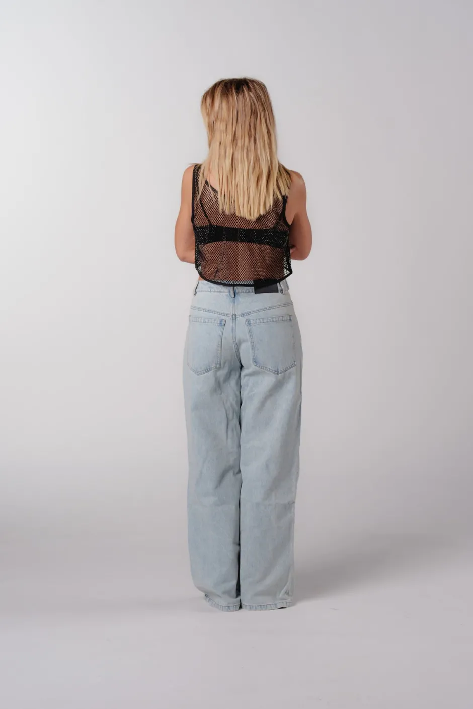 Hot Karo Kauer Glitter Net Top