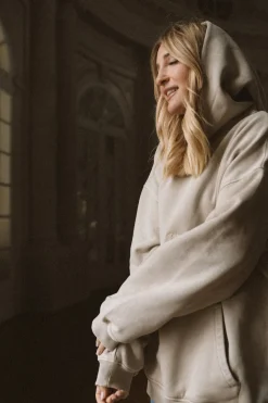 Outlet Karo Kauer Hoodie Washed Sand