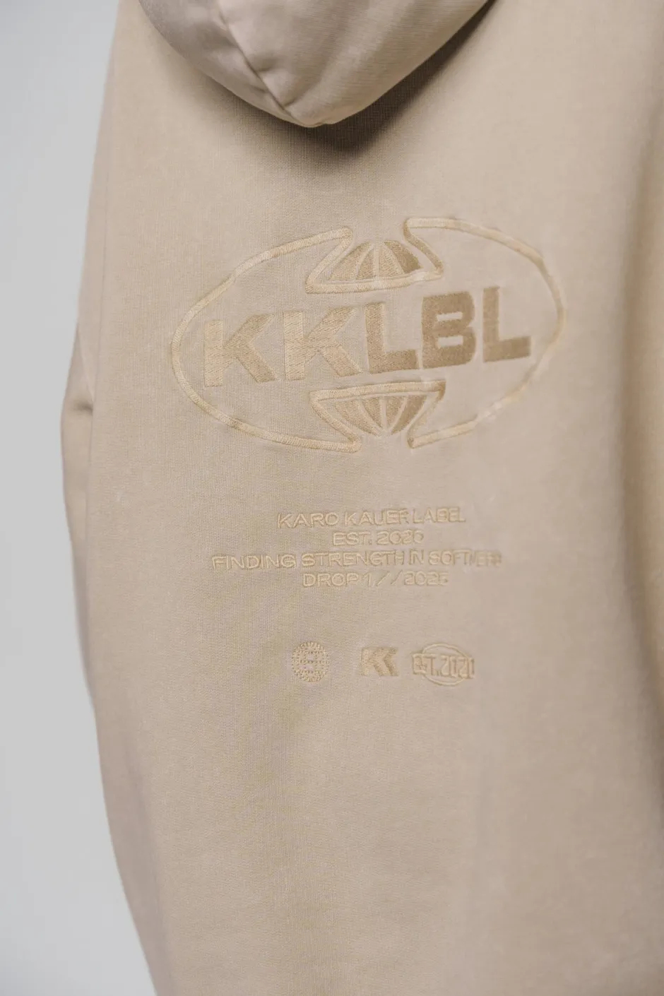 Outlet Karo Kauer Hoodie Washed Sand