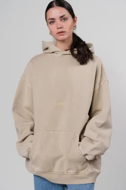 Outlet Karo Kauer Hoodie Washed Sand