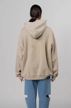 Outlet Karo Kauer Hoodie Washed Sand