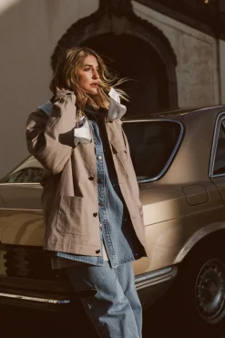 Outlet Karo Kauer Jacket Cord Collar