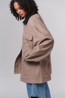 Outlet Karo Kauer Jacket Cord Collar