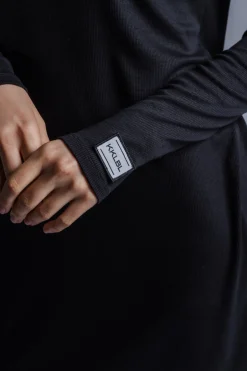 Fashion Karo Kauer Jersey Rib Dress Longsleeve