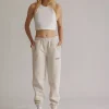 New Karo Kauer Jogger Pants Basic Sand Melange