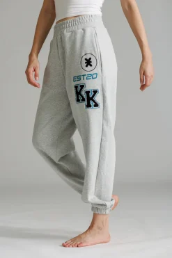 Clearance Karo Kauer Jogger Pants Grey Melange