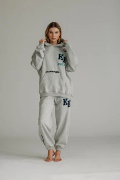 Clearance Karo Kauer Jogger Pants Grey Melange