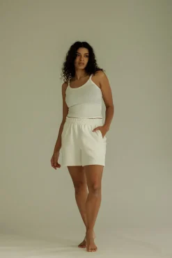 Fashion Karo Kauer Jogger Shorts Sandshell