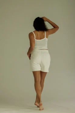 Fashion Karo Kauer Jogger Shorts Sandshell