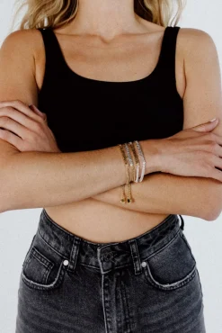 Discount Karo Kauer KK Bracelet Bicolor Silver/Gold