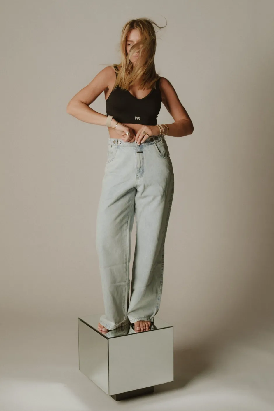 Clearance Karo Kauer Knit Bralette Black