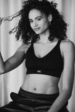 Clearance Karo Kauer Knit Bralette Black