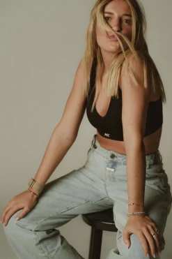 Clearance Karo Kauer Knit Bralette Black