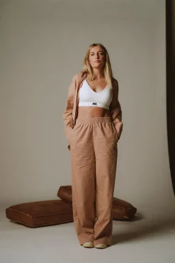 Discount Karo Kauer Knit Bralette Creme