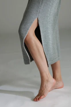 Clearance Karo Kauer Knit Dress Silver Grey