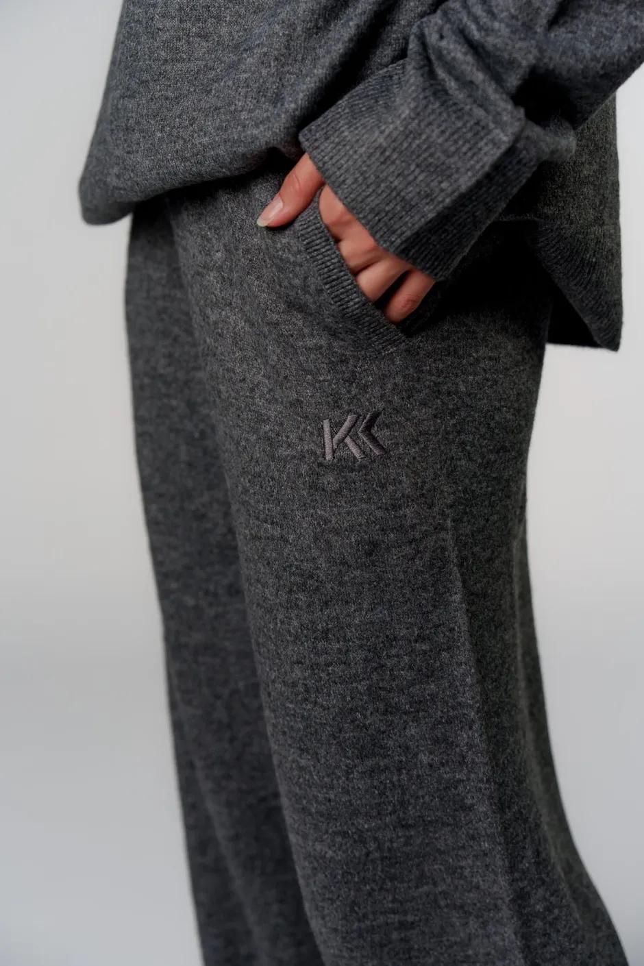 Clearance Karo Kauer Knit Pants Dark Grey