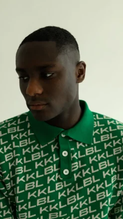 Fashion Karo Kauer Knit Polo KKLBL Green