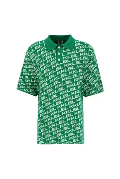 Fashion Karo Kauer Knit Polo KKLBL Green