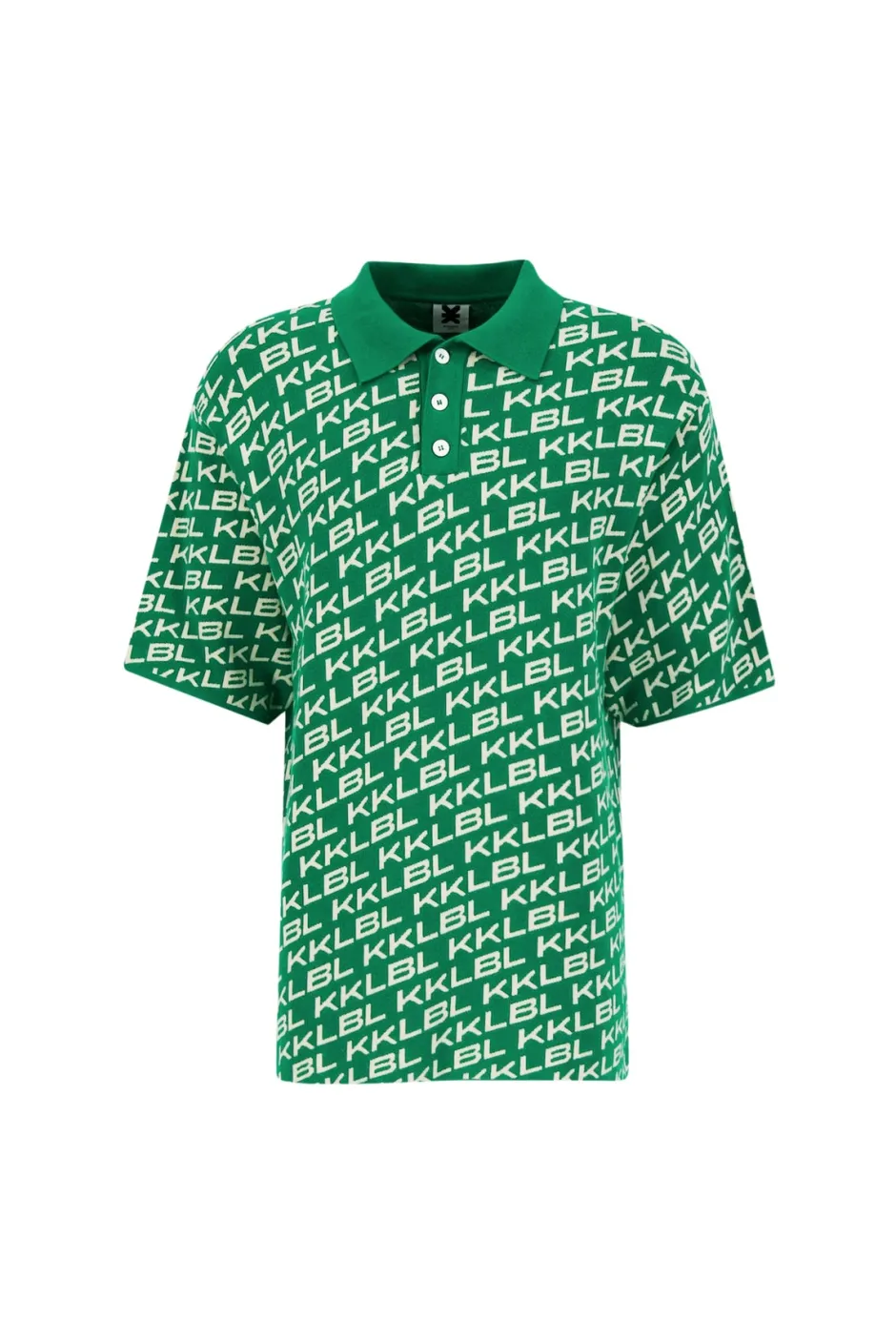 Fashion Karo Kauer Knit Polo KKLBL Green