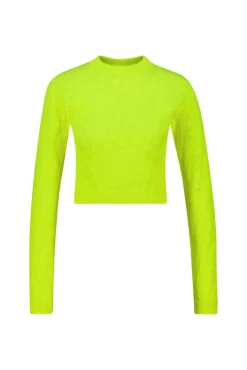 Sale Karo Kauer Knit Shirt Cropped Neon Lime