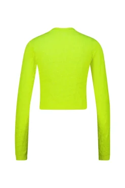 Sale Karo Kauer Knit Shirt Cropped Neon Lime