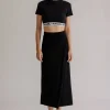 Outlet Karo Kauer Knit Skirt Basic Black