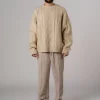 Hot Karo Kauer Knit Sweater Beige Melange