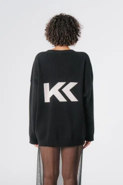 Fashion Karo Kauer Knit Sweater KK