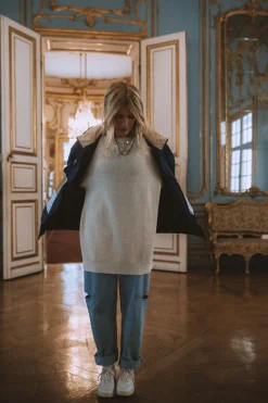 Online Karo Kauer Knit Sweater Sand