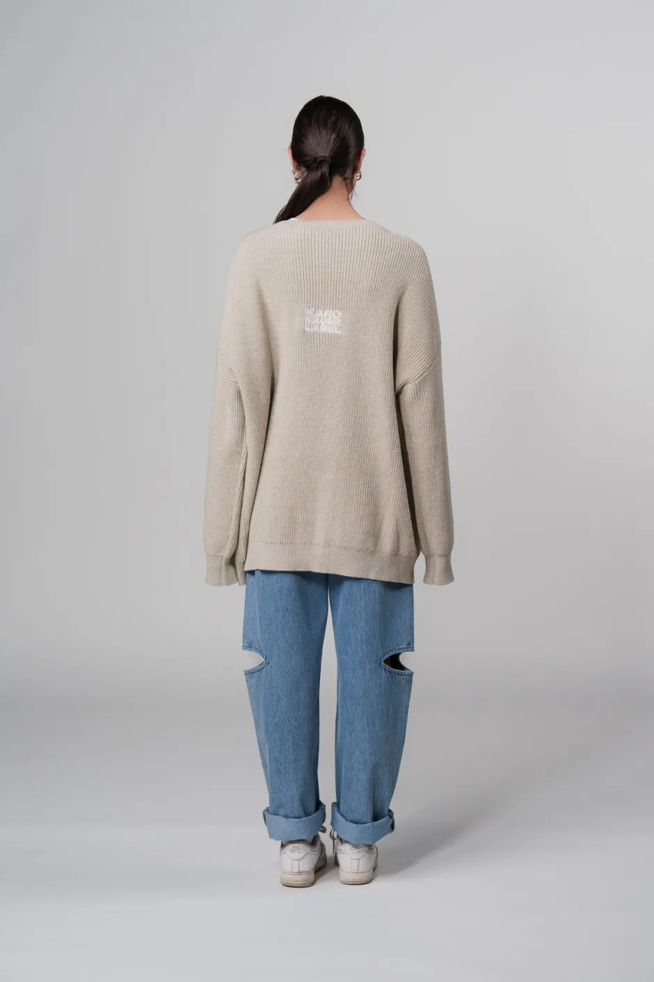 Online Karo Kauer Knit Sweater Sand