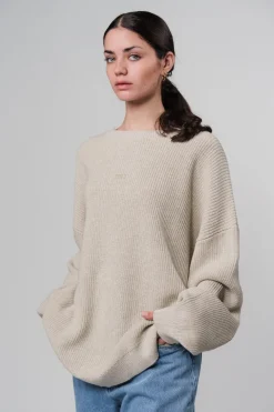 Online Karo Kauer Knit Sweater Sand