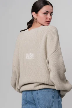 Online Karo Kauer Knit Sweater Sand