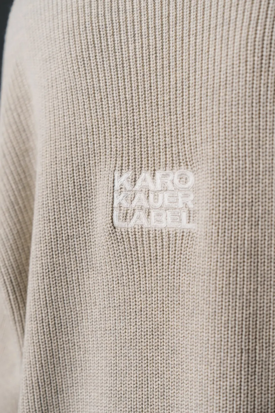 Online Karo Kauer Knit Sweater Sand
