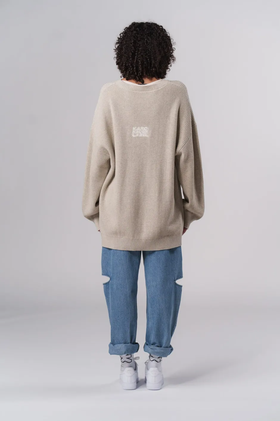 Online Karo Kauer Knit Sweater Sand