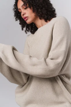Online Karo Kauer Knit Sweater Sand