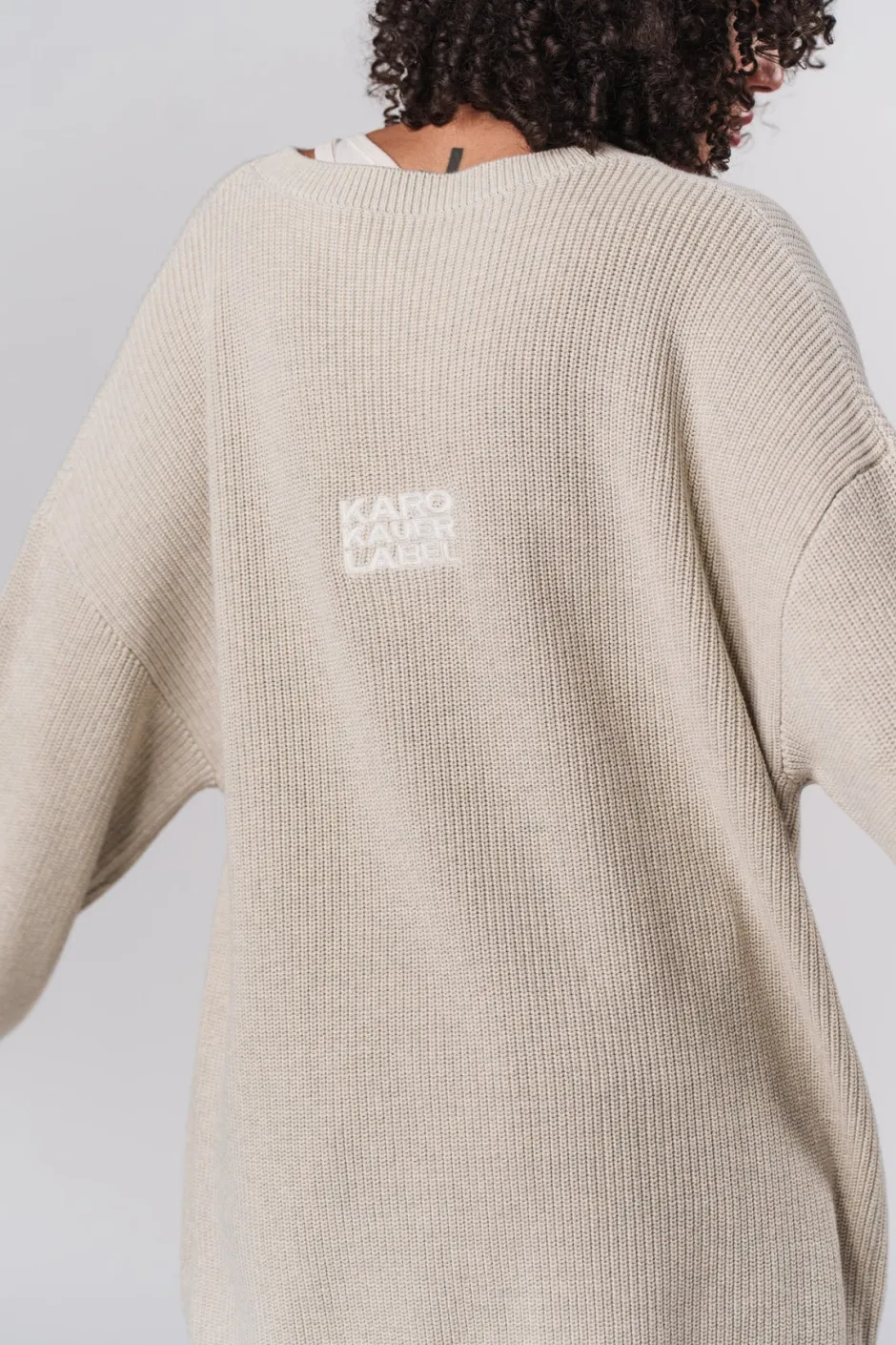 Online Karo Kauer Knit Sweater Sand