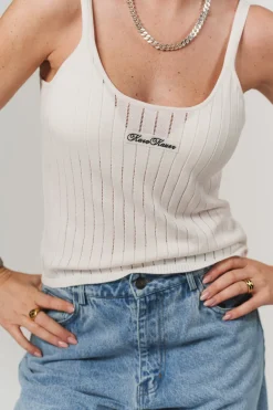 Discount Karo Kauer Knit Top White