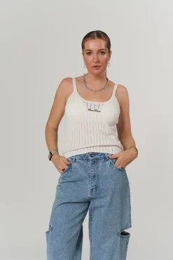 Discount Karo Kauer Knit Top White