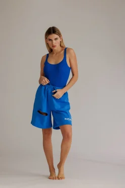 Discount Karo Kauer Long Shorts Sonic Blue