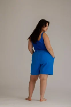 Discount Karo Kauer Long Shorts Sonic Blue