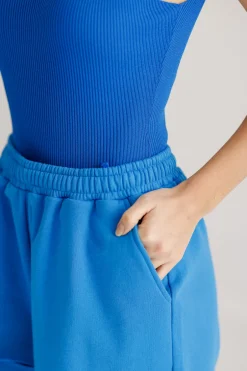 Discount Karo Kauer Long Shorts Sonic Blue