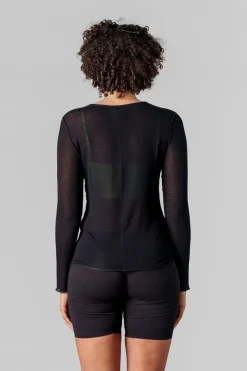 Clearance Karo Kauer Mesh Longsleeve Black