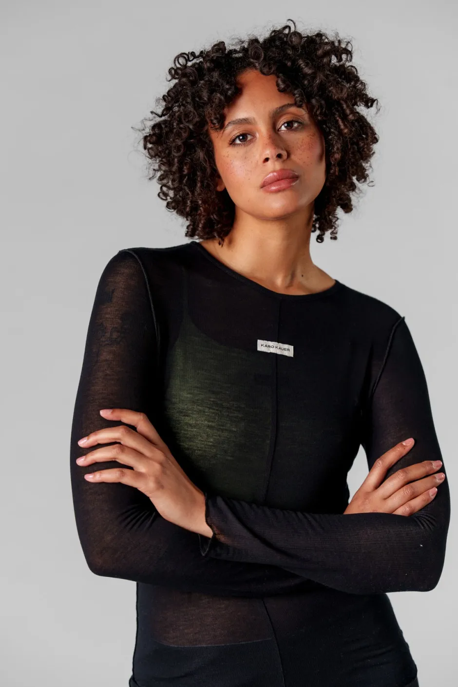 Clearance Karo Kauer Mesh Longsleeve Black