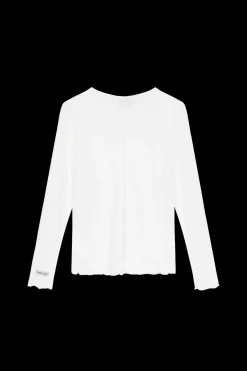 Outlet Karo Kauer Mesh Longsleeve Creme