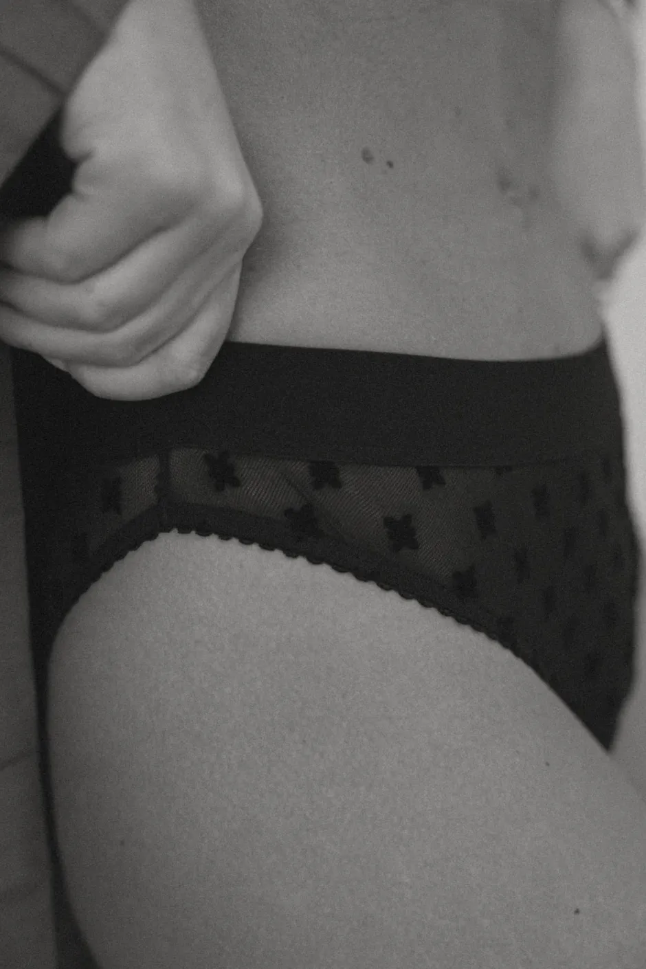 Outlet Karo Kauer Mesh Panty Black