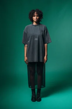 Online Karo Kauer Mesh Skirt Black