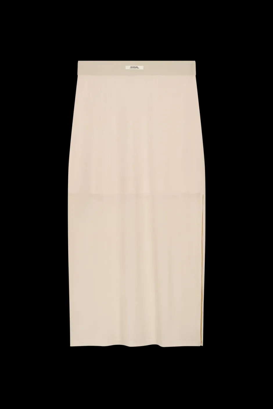 Fashion Karo Kauer Mesh Skirt Creme