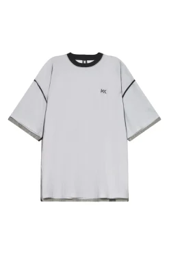 Online Karo Kauer Mesh T-Shirt Layered
