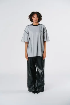 Online Karo Kauer Mesh T-Shirt Layered