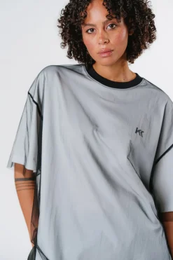 Online Karo Kauer Mesh T-Shirt Layered